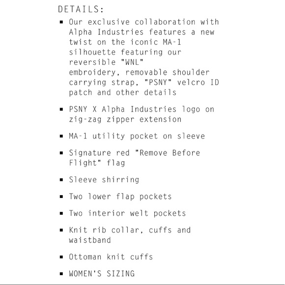 {{alpha industries x public school}} MA-1 Reversible Flight Jacket - Picture 6 of 9